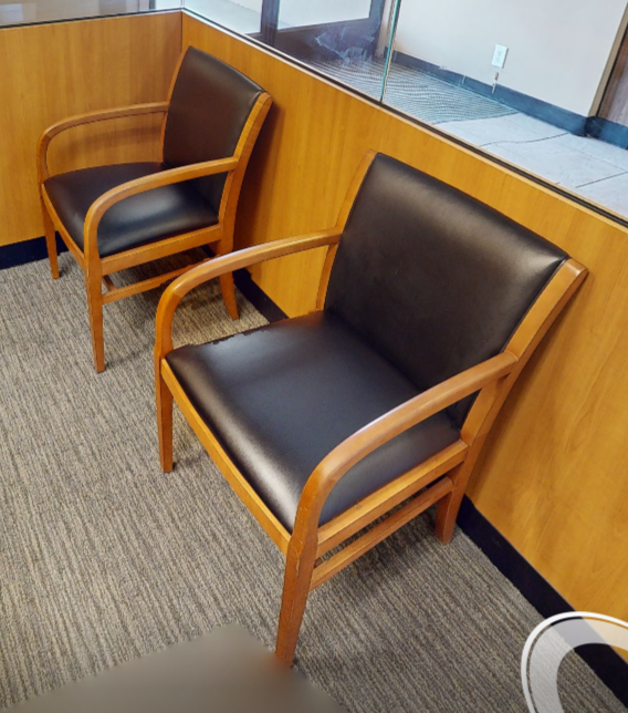 Black guest chair