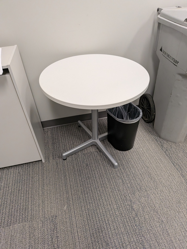 white laminate table