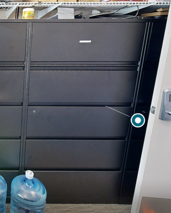 5D lateral filing cabinet, blk