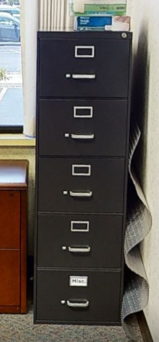 5D vertical file cabinet