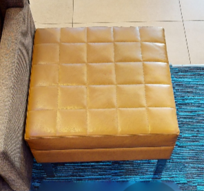 Gold ottoman