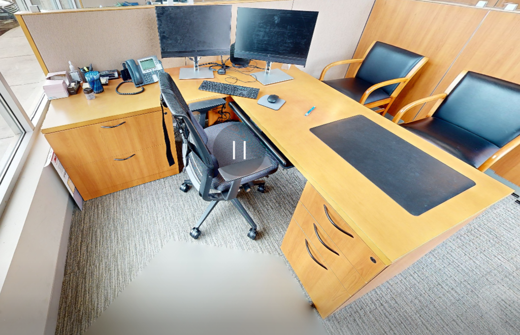 L-shaped desk
