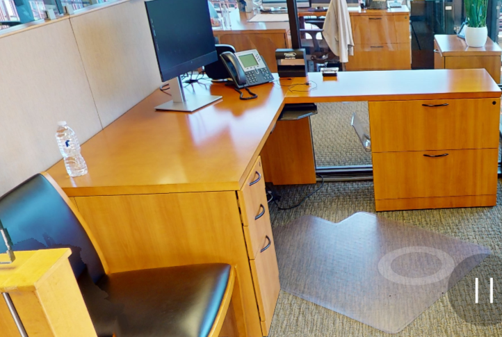 L-shaped desk