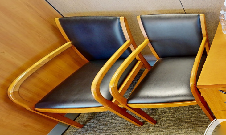 Black guest chair