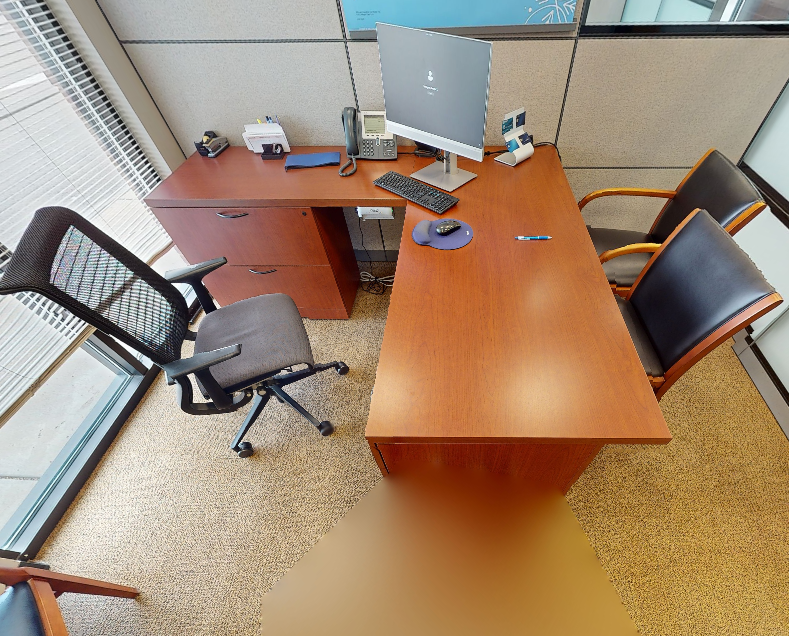 L-shaped desk