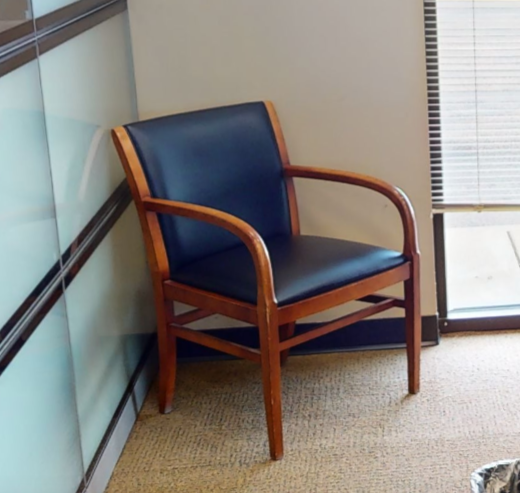 Black guest chair