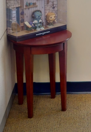Round side table