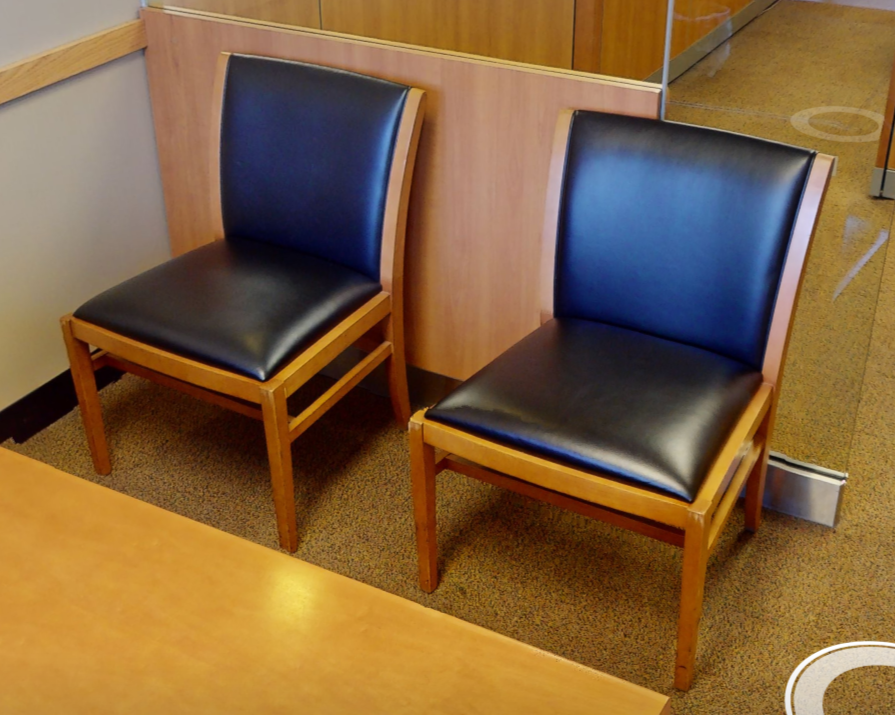Black guest chair