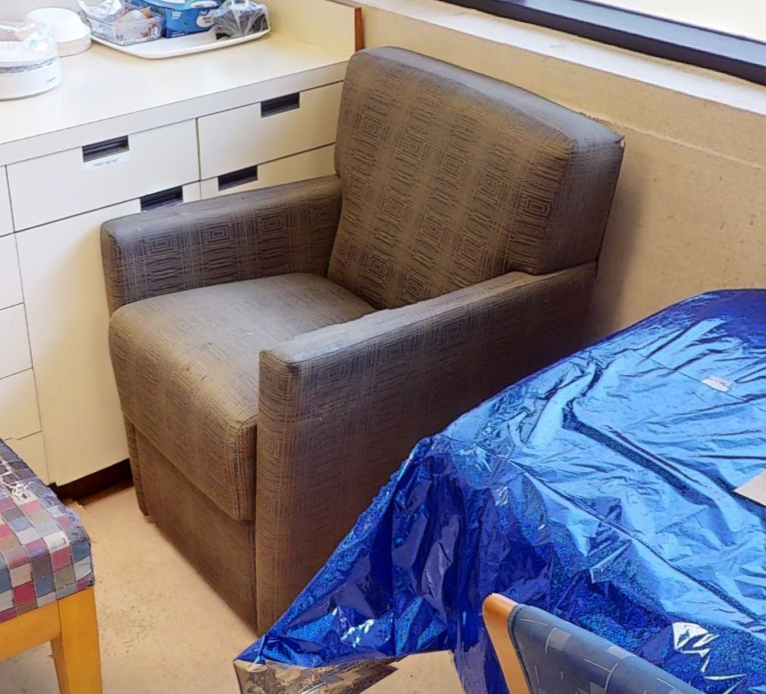 Brown lounge chair