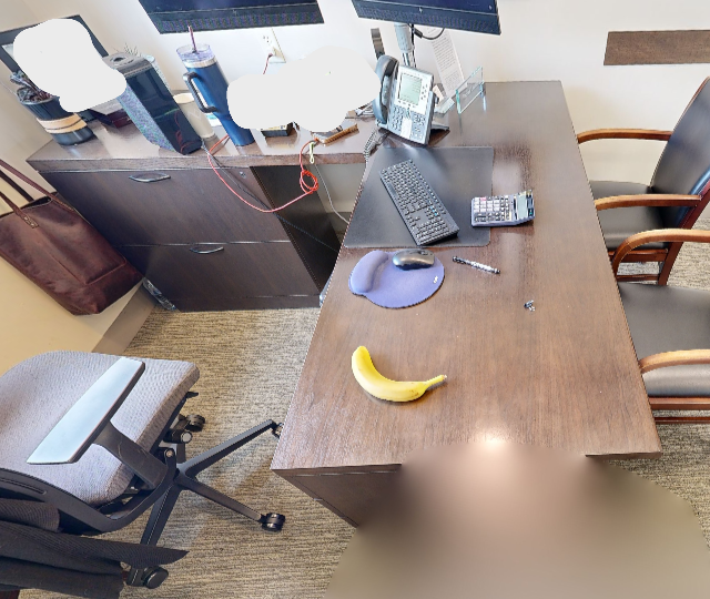 L-shaped desk
