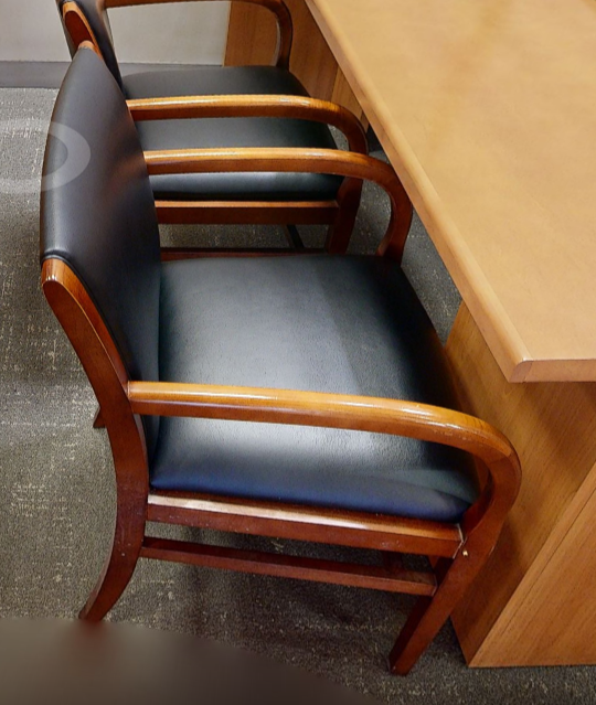 Black guest chair