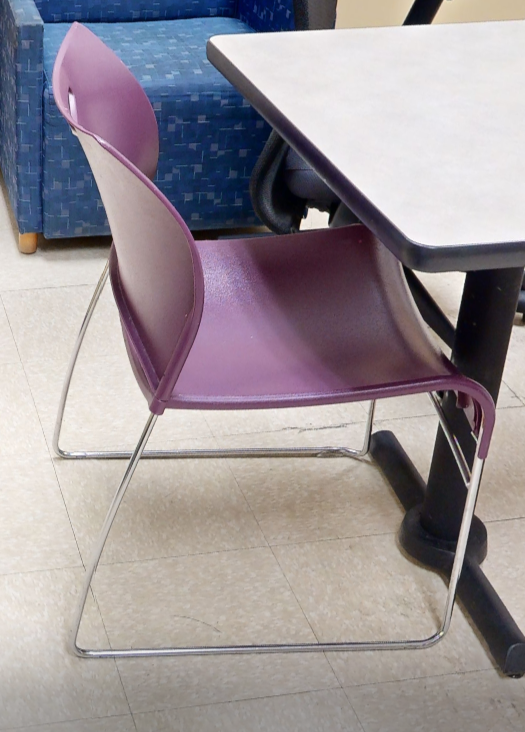 Purple cafe chair