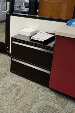 Black 2 Drawer Lateral