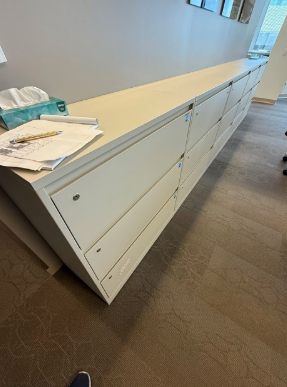 3-DRAWER METAL LATERAL FILE CABINETS (WHITE) 18"D X 36"W