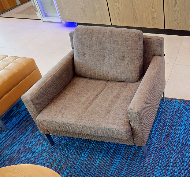 Brown lounge chair