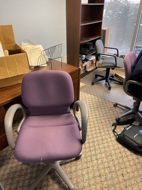 Purple Task Chair - with Arms