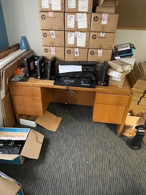 Metal Desk - 2Ped/Drawer 6'