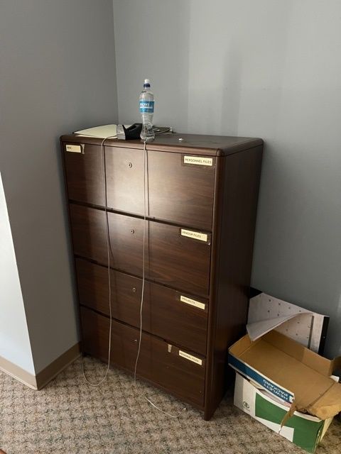 4-Drawer, Maple Wood Filing - 4 Drawer Lateral