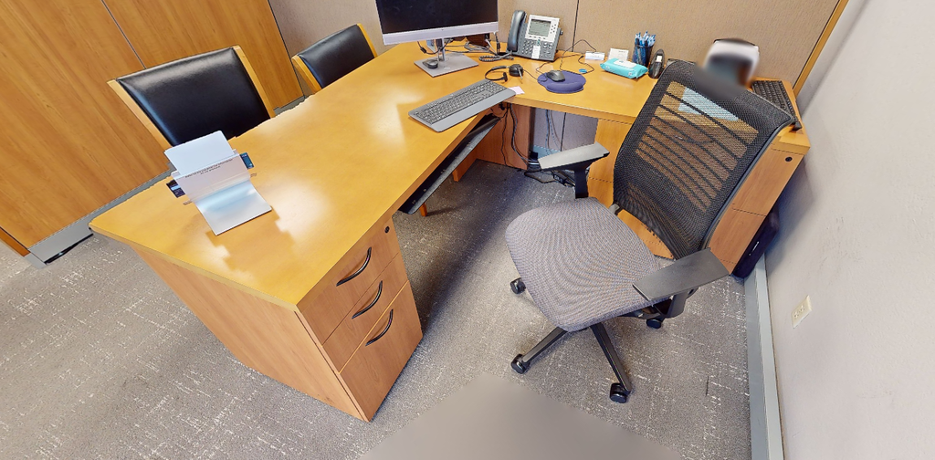 L-shaped desk