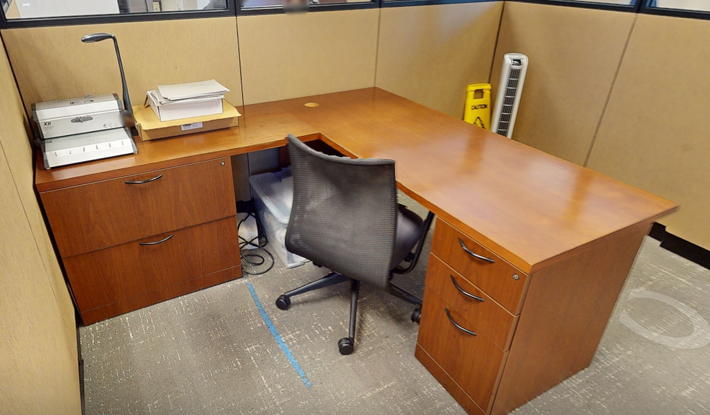L-shaped desk