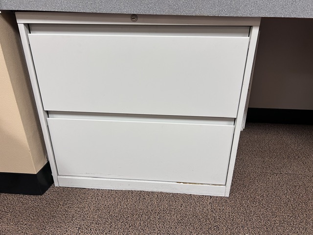 White color 2 Drawer Lateral Cabinets