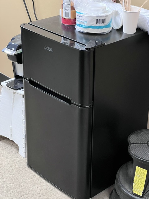 Mini Black Refrigerator