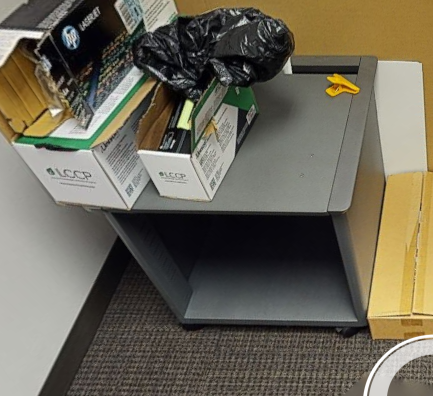 Mobile printer cabinet