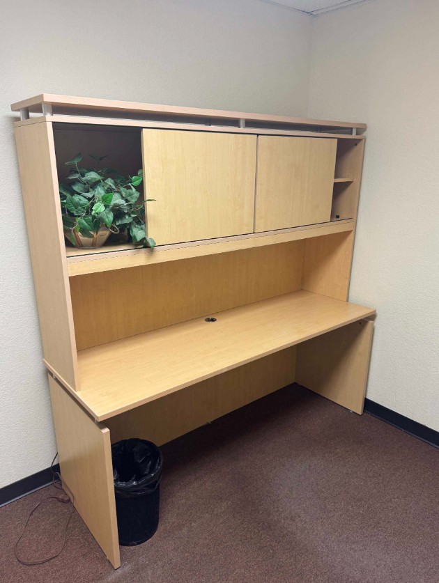 Large tan Desk