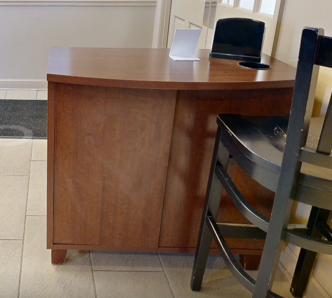 2 door wood cabinet