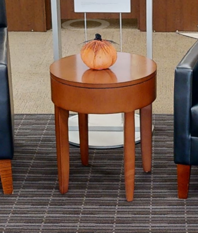 Round side table
