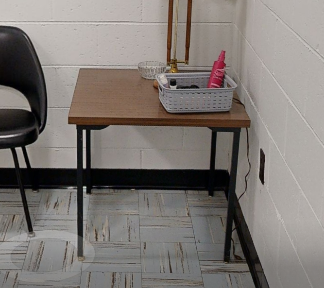 Square end table