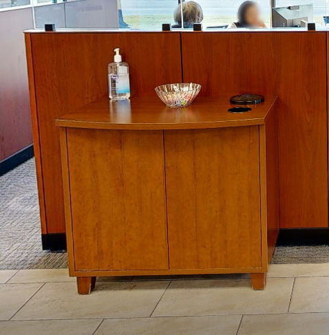 2 door wood cabinet