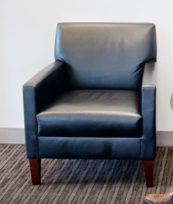 Black lounge chair