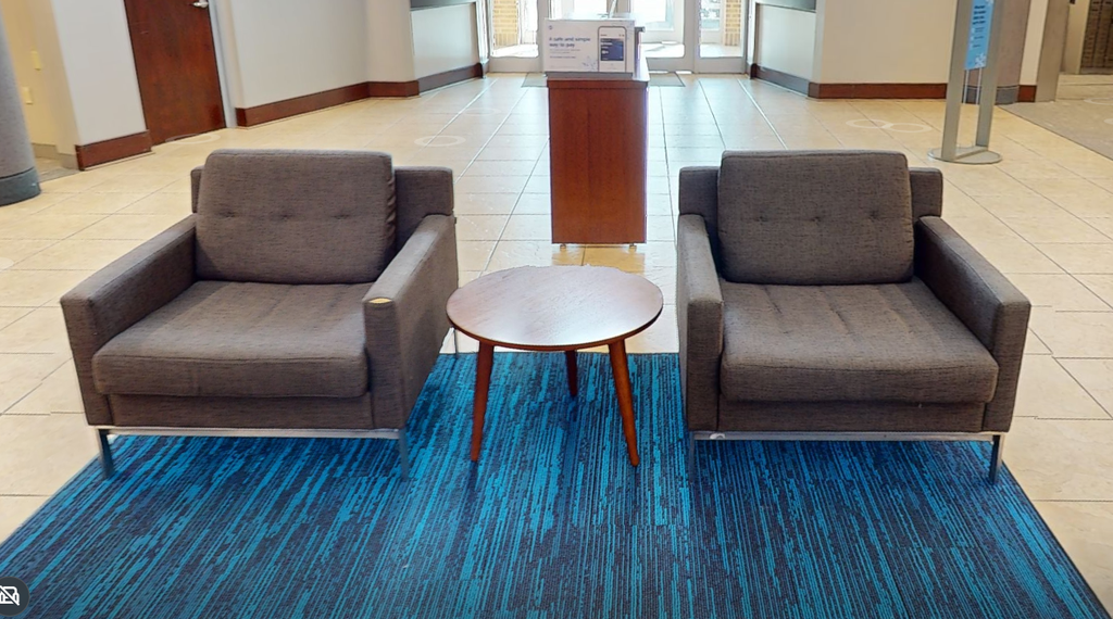 Brown lounge chair