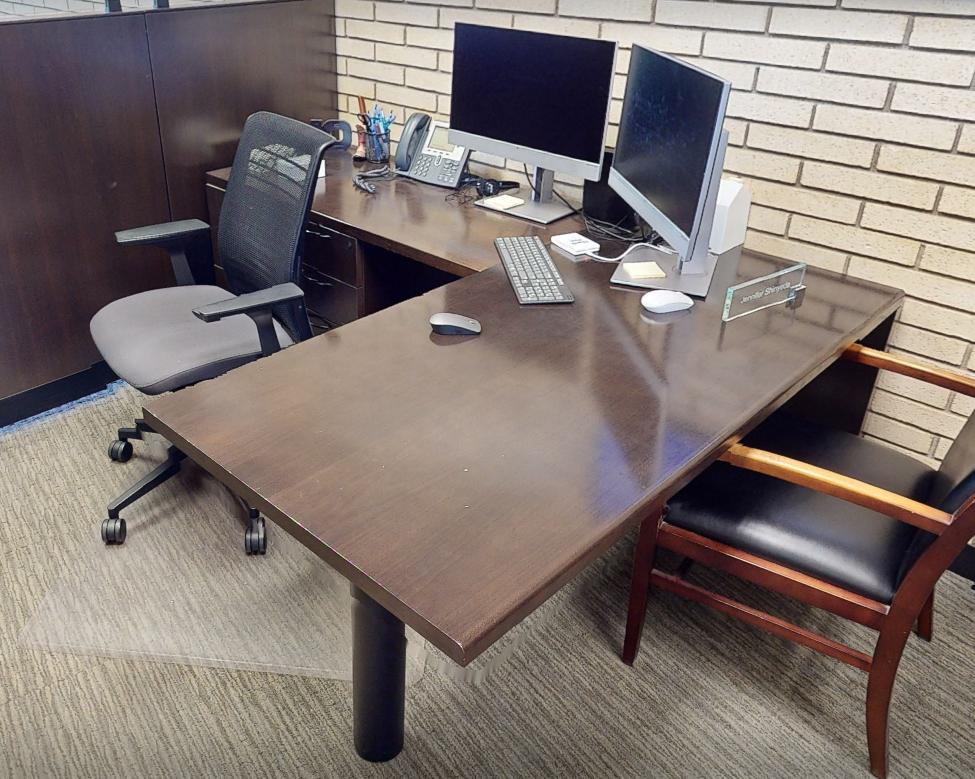 L-shaped desk