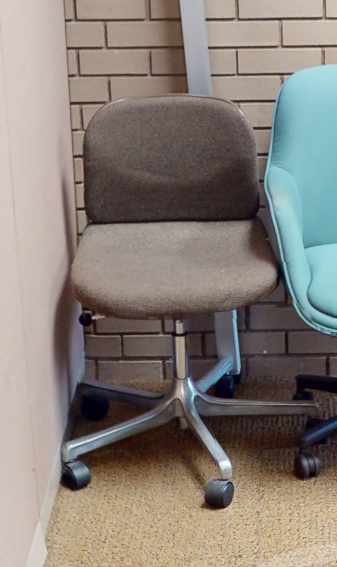 Grey task chair no arms