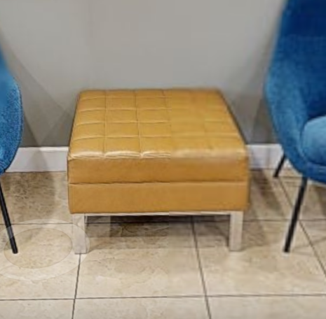 Gold ottoman