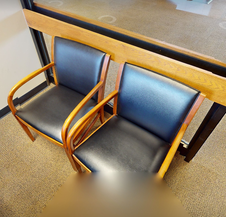 Black guest chair