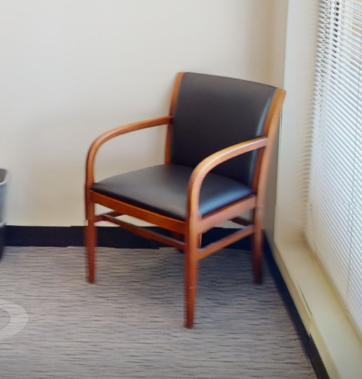 Black guest chair