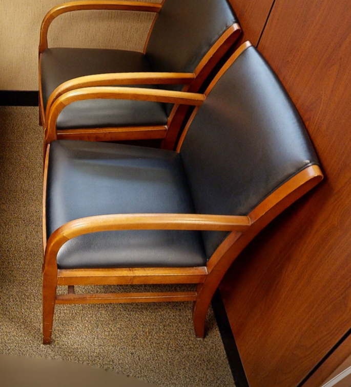 Black guest chair