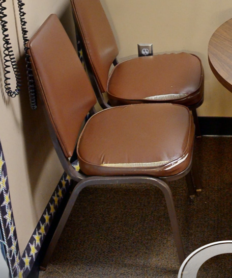 Brown side chair