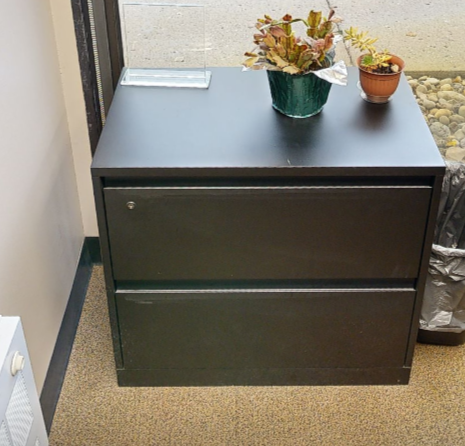 2D lateral filing cabinet, blk