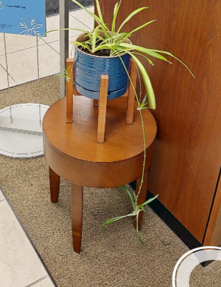 Round side table
