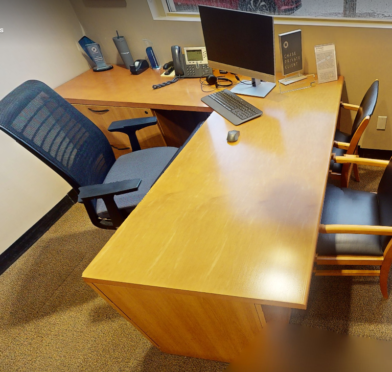 L-shaped desk