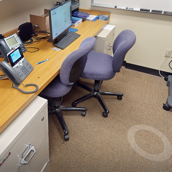 Purple task chair no arms