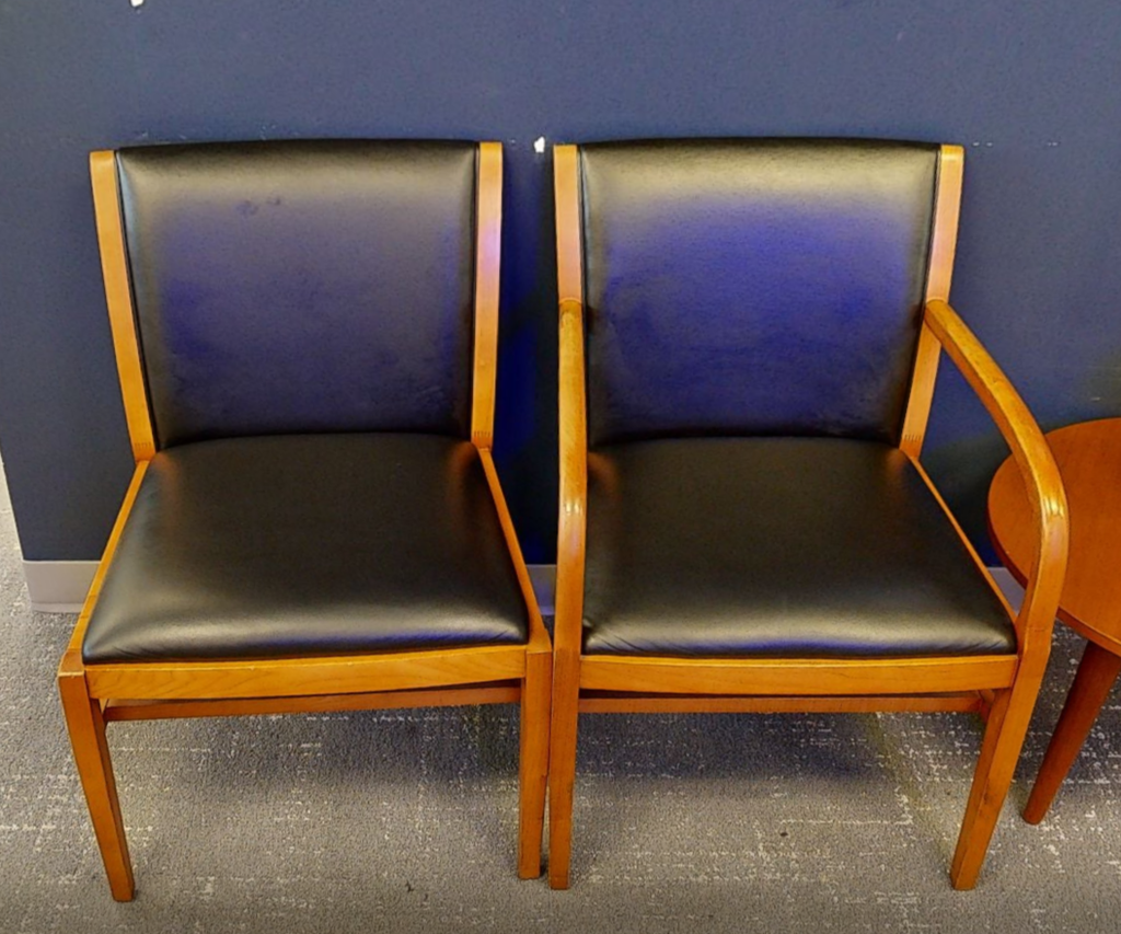 Black guest chair