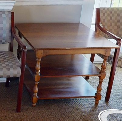 Square side table