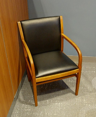 Black guest chair