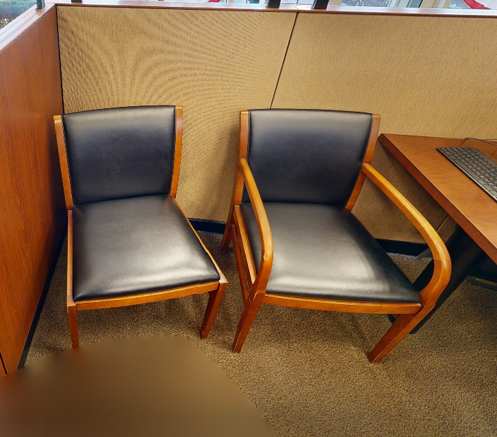 Black guest chair