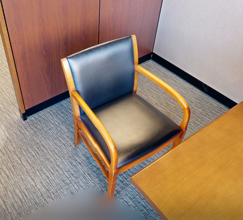 Black guest chair